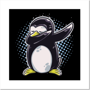 Funny Dabbing Penguin shirts - gift for men, women, kids Posters and Art